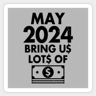 Funny New Year 2024 I Want Money Wish Meme Sticker